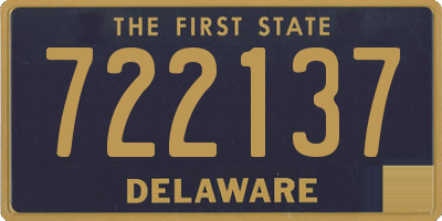 DE license plate 722137