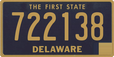 DE license plate 722138