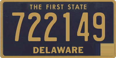 DE license plate 722149