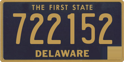 DE license plate 722152