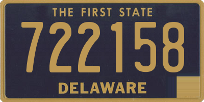 DE license plate 722158