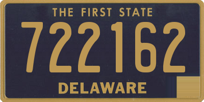 DE license plate 722162