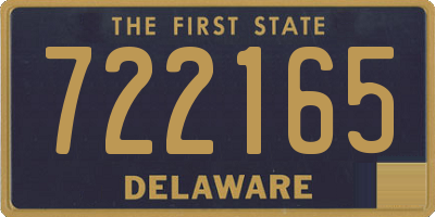 DE license plate 722165