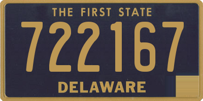 DE license plate 722167