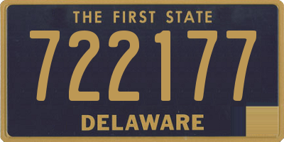 DE license plate 722177