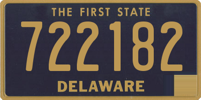 DE license plate 722182