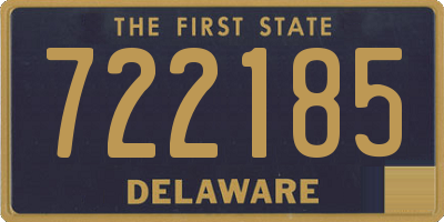 DE license plate 722185
