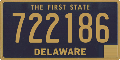 DE license plate 722186