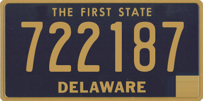 DE license plate 722187