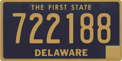 DE license plate 722188