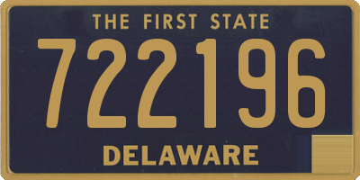 DE license plate 722196