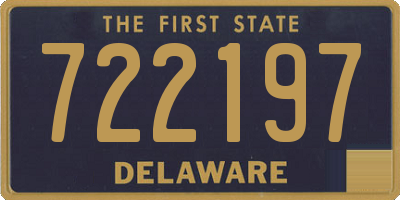 DE license plate 722197