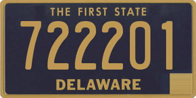DE license plate 722201