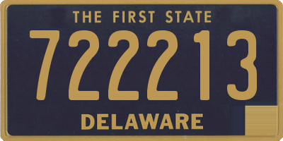 DE license plate 722213
