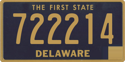DE license plate 722214