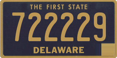 DE license plate 722229