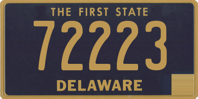 DE license plate 72223
