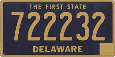 DE license plate 722232