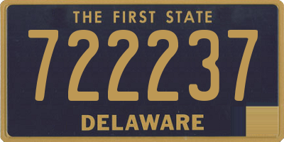 DE license plate 722237