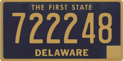 DE license plate 722248