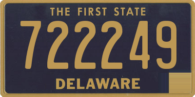 DE license plate 722249