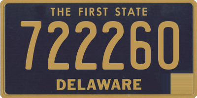DE license plate 722260