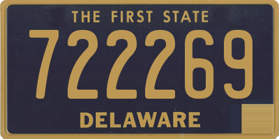 DE license plate 722269