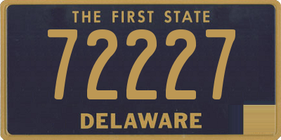 DE license plate 72227