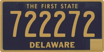 DE license plate 722272