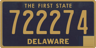 DE license plate 722274