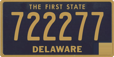 DE license plate 722277