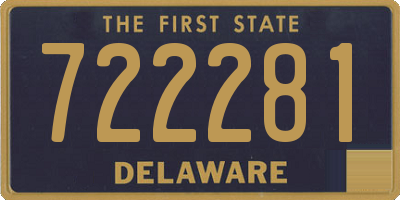 DE license plate 722281