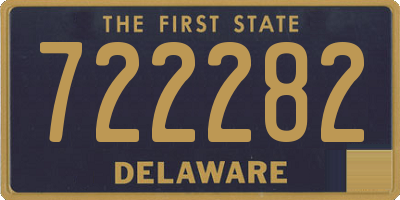DE license plate 722282