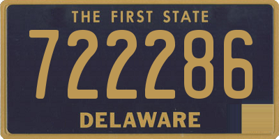 DE license plate 722286