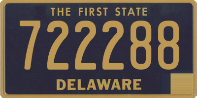 DE license plate 722288