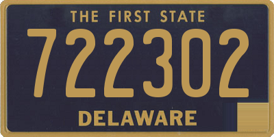 DE license plate 722302