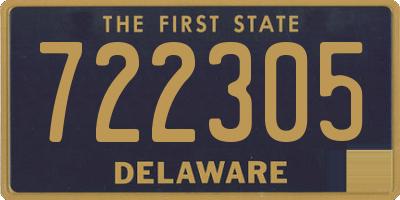 DE license plate 722305