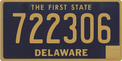 DE license plate 722306