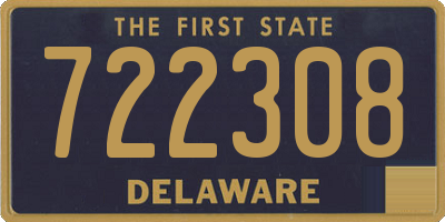 DE license plate 722308