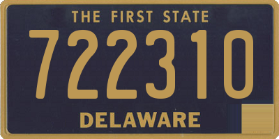 DE license plate 722310