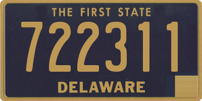 DE license plate 722311