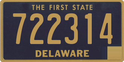 DE license plate 722314