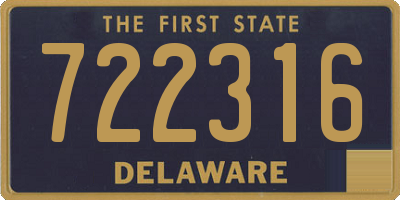 DE license plate 722316