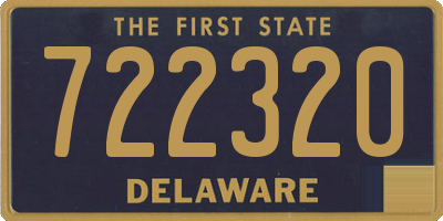 DE license plate 722320