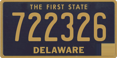 DE license plate 722326