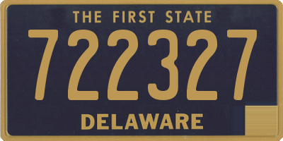 DE license plate 722327