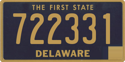 DE license plate 722331