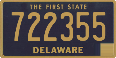 DE license plate 722355