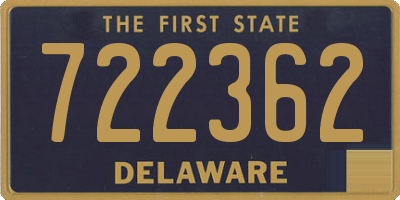 DE license plate 722362