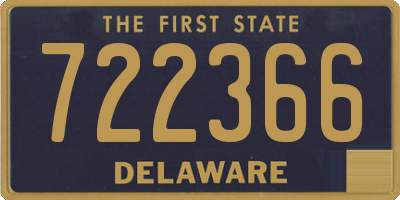 DE license plate 722366